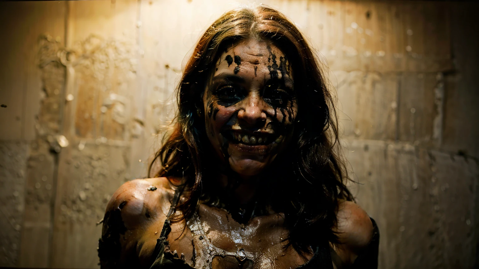 A photograph of a smile with rotten, dirty, yellowed and scary teeth.