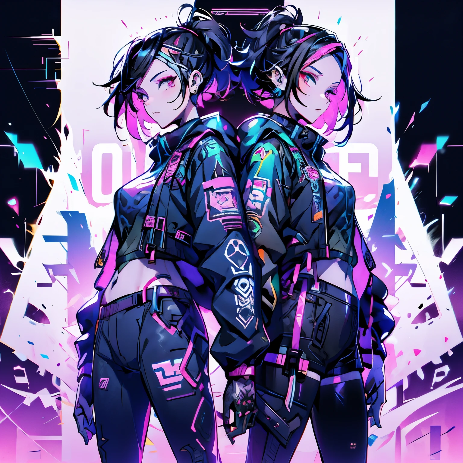 anime girl with colorful makeup and piercings posing for a picture, anime style 4 k, anime style. 8k, detailed digital anime art, inspired by Yanjun Cheng, anime styled digital art, digital anime art, anime styled 3d, artwork in the style of guweiz, 8k high quality detailed art, detailed painting 4 k, detailed portrait of anime girl