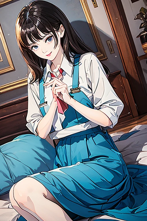 highest quality、masterpiece、High sensitivity、High resolution、One Woman、part-time job、smile、