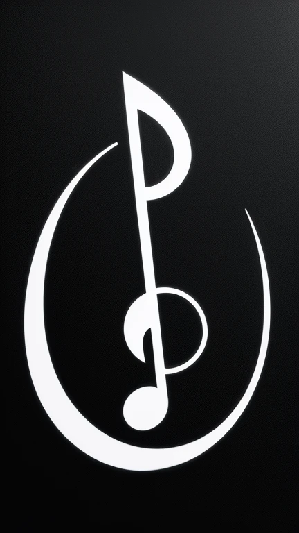symbols, unique, simple, black and white, music note
