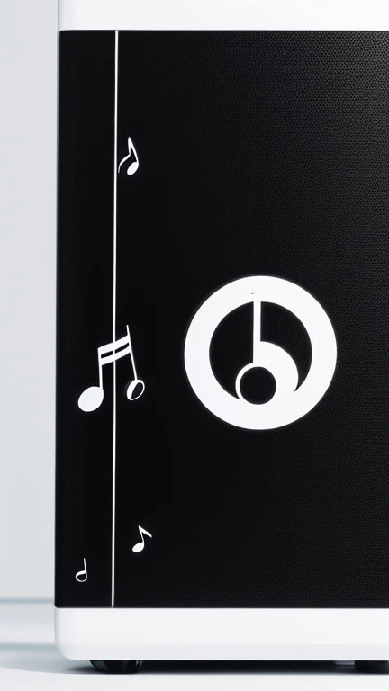 symbols, unique, simple, black and white, music note