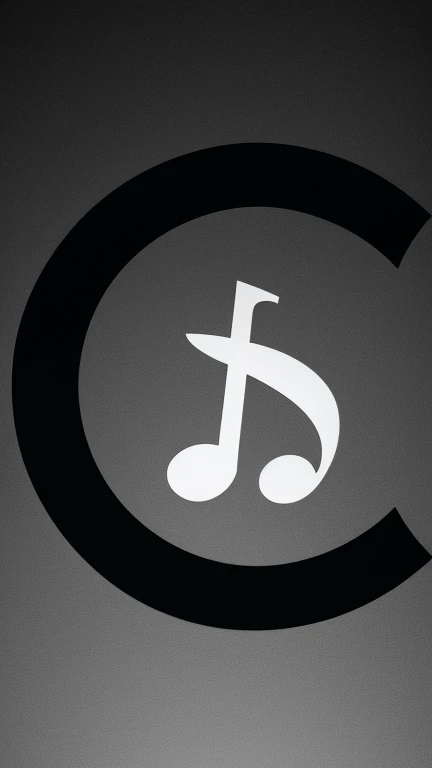 symbols, unique, simple, black and white, music note