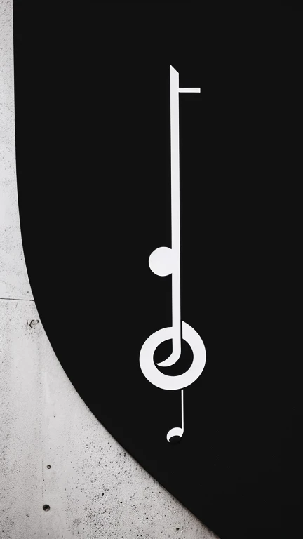 symbols, unique, simple, black and white, music note