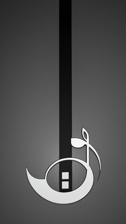 symbols, unique, simple, black and white, music note