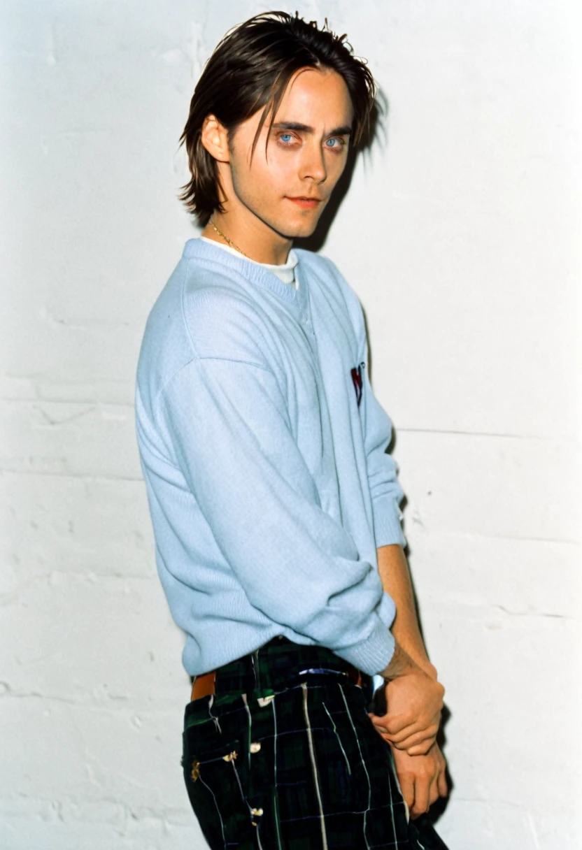 jared leto, 1990s, 90s, preppy clothes, short floppy hair