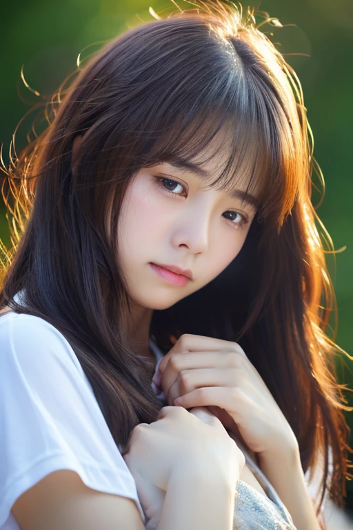 highest quality、masterpiece、High sensitivity、High resolution、One Woman、Sad face、Tears come to my eyes、