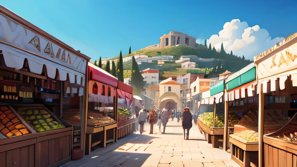 Greek city market from the 1st century AD