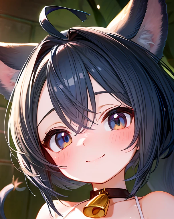 (masterpiece:1.2), highest quality, High resolution, unity 8k wallpaper, Highly detailed face, Beautiful Eyes,Glowing Skin,smile,blush,Gloss,Hall face,perfect lightでg, Extremely detailed CG,Official Art, Browsing Caution,smile,One big girl ,(Cow print micro bikini), Browsing Caution, (slim_body), Mansuji, One Girl, Stripes are visible, anime, Eyes with highlights, Wet,Gloss(Wet:1.2)