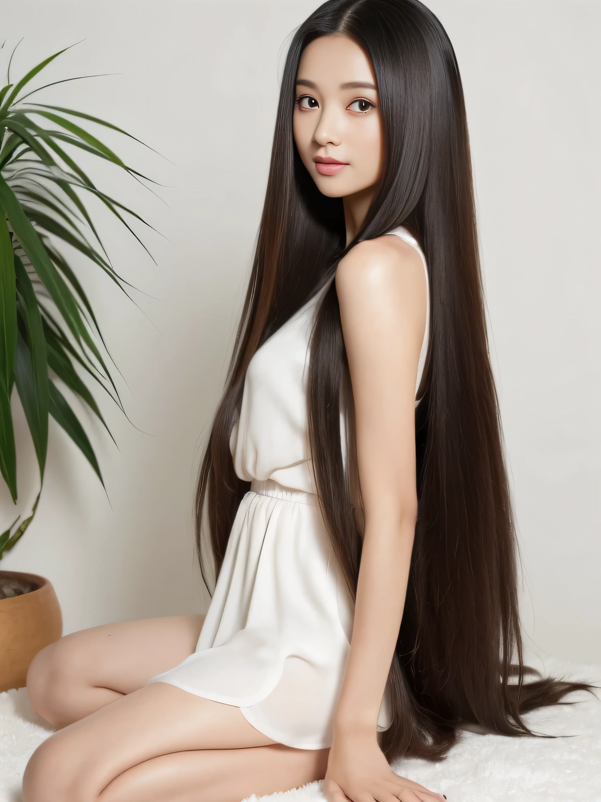 (Upper Body Shot:1.1) (She is in a random standing pose, showing off her back and hair to the viewer, in a room with white walls and white decor) ((highest quality)), ((masterpiece)), (Familiar), (Get used to it) (Reaches up to the kneeVery long hair highest quality Highest detail Reaches up to the knee、Very long hair that lasts forever:1.3 Flowing hair 私ncredibly straight hair Very shiny and thick hair Abnormally long hair that lasts forever Flowing Hair on both ends long hair up to the knees:1.2 long hair up to the knees:1.2 Thick and shiny hair Very free hair Abnormally long hair!!!!! Beautiful silky hair Beautiful and shiny hair Beautiful and shiny hair Beautiful silky hair Hair that grows to the knees Very very, Very long hair!!!!! Very very, Very long hair!!!!!) (highest quality The best ultra-fine Reaches up to the knee、Very long hair that lasts forever Flowing hair Her hair is gently permed Very shiny and thick hair Abnormally long hair that lasts forever Flowing Hair on both ends long hair up to the knees:1.2 long hair up to the knees:1.2 Thick and shiny hair Very free hair Abnormally long hair!!!!! Beautiful silky hair Super long hair down to the knees Beautiful and shiny hair Beautiful and shiny hair Beautiful silky hair Hair that grows to the knees Very very, Very long hair!!!!! Very very, Very long hair!!!!!) (She is the most beautiful 18-year-old hair model in Japan.....) Perfect Woman'face (She has a typical Japanese build and skin color..., Her skin is very high quality and ultra high definition.、very beautiful and glowing skin) (Big Breasts) (Her face is dignified and sexy)(She achieved her sexy look with the help of a professional makeup artist.。... Lipstick is natural red The eyeliner is a beautiful black) (her hair is black, light brown, blonde, Red-brown, Dark Green, or dark blue..) (Surreal photos by professional photographers :1.2) (She is wearing a beautiful blue silk camisole dress. :1.2) ((Her bangs are completely cut off.)) (She has a typical Japanese build and skin color Her skin is very delicate and sensitive..、and、Such beautiful and radiant skin) (Her face is long, Small eyes and nose.、Narrow-mouthed and the most beautiful) (Japanese Solo Photos'The most beautiful 28 year old women) ((Rich 1.4)) (Extremely detailed 8K) (Ultra-fine skin texture 1.4) (Actual, Vibrant:1.4), Sharp focus:1.2、Beautiful woman:1.4 Dynamic Lighting (Genuine RAW photos taken by professional photographers) very beautiful and glowing skin) (Excessive breasts) (Her face is long, Eyes and nose) Lipstick is natural red The eyeliner is a beautiful black) (her hair is black, light brown, blonde, (Surreal photos by professional photographers :1.2)