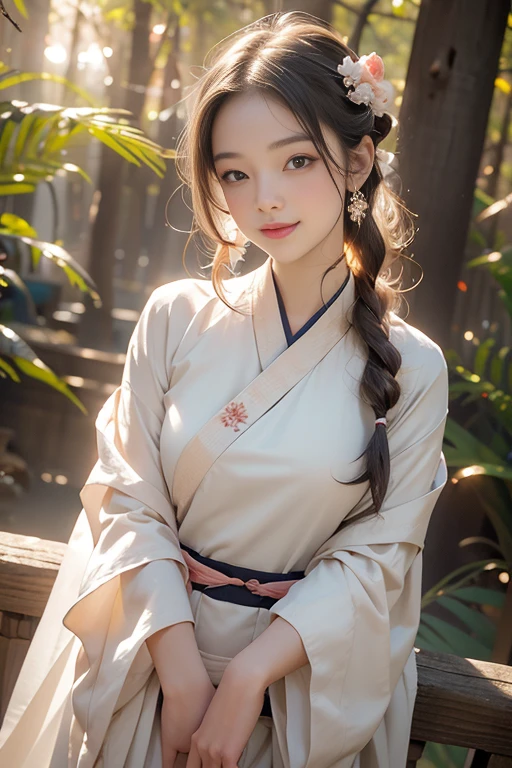 Superb Quality, Masterpiece, High Resolution, 1Girl, Blush, (Charming Smile: 0.8), Star Eyes, Caucasian female wearing hanfu, 25 year old, Hair Accessories, Jewelry, Beauty, on_body, Tyndall Effect, Realistic, Peach Blossom Forest, Light Edge, Two-tone Lighting, (High Detail Skin: 1.2), 8K UHD, DSLR, Soft Light, High Quality, Volume Lighting, Voyeur, Photo, High Resolution, 4K, 8K, Background Blur, nsfw, subtle nudity, exposed,edgTemptation
