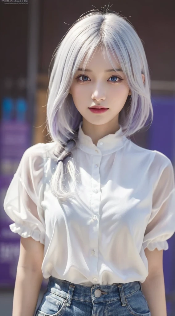 (masterpiece:1.2, best quality), (finely detailed beautiful eyes: 1.2), (extremely detailed CG unity 8k wallpaper, masterpiece, best quality, ultra-detailed, best shadow), (detailed background), (beautiful detailed face, beautiful detailed eyes), High contrast, (best illumination, an extremely delicate and beautiful),1girl,((colourful paint splashes on transparent background, dulux,)), dynamic angle,beautiful detailed glow,full body, cowboy shot, white hair, purple eyes,