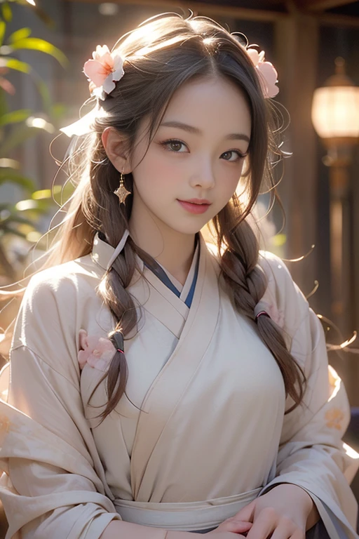 Superb Quality, Masterpiece, High Resolution, 1Girl, Blush, (Charming Smile: 0.8), Star Eyes, Caucasian female wearing hanfu, 25 year old, Hair Accessories, Jewelry, Beauty, topless, Tyndall Effect, Realistic, Peach Blossom Forest, Light Edge, Two-tone Lighting, (High Detail Skin: 1.2), 8K UHD, DSLR, Soft Light, High Quality, Volume Lighting, Voyeur, Photo, High Resolution, 4K, 8K, Background Blur, nsfw, subtle nudity, exposed,edgTemptation
