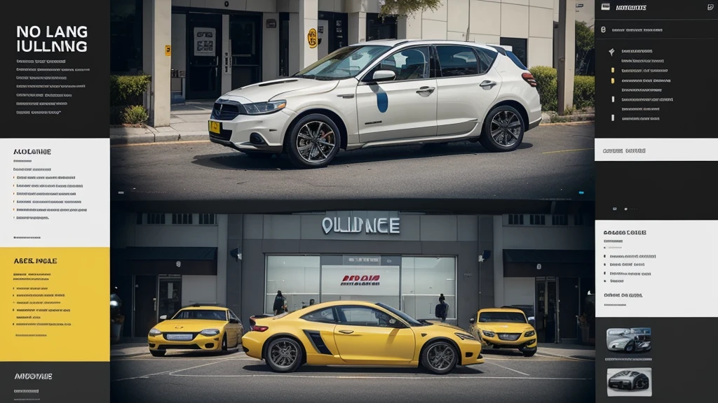 create a landing page for a store that will sell car audio, car alarm and installation of isulfilm for cars. Briefly talk about each of the above services offered by the company. The color palette should be black, yellow and white., accurate, 1080P, 4K, 4K