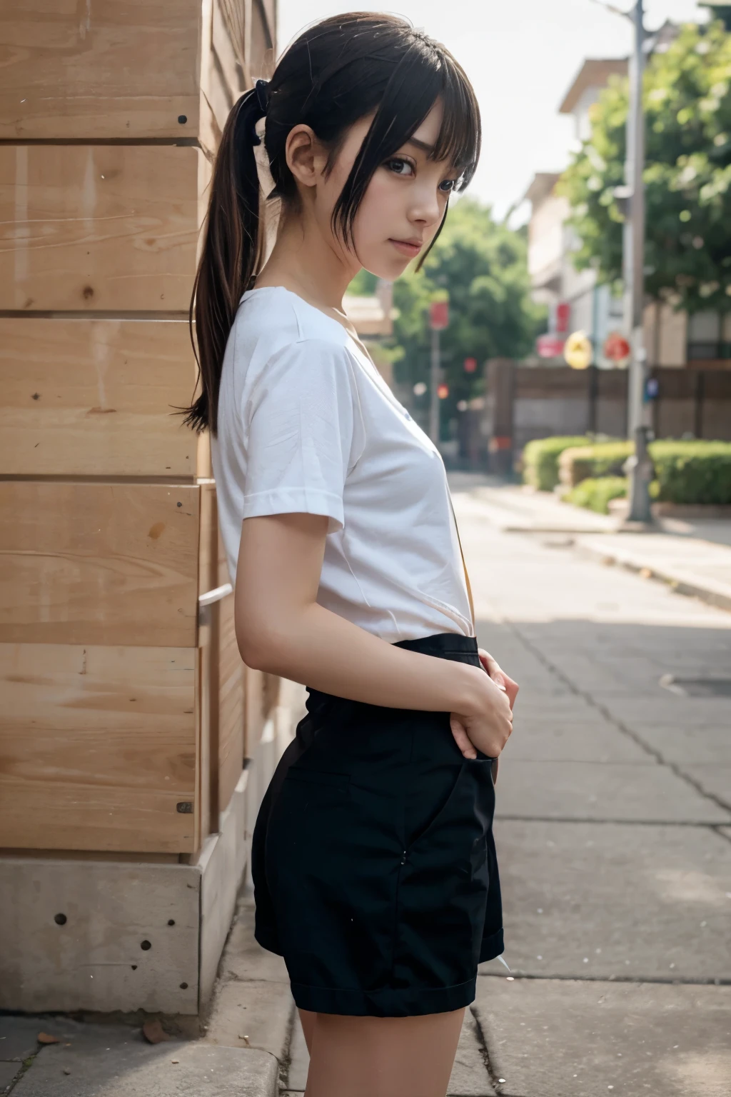 anime girl in short clothes