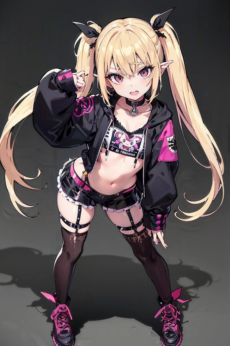 Menina anime with long blonde hair and black and pink outfit, seductive Menina anime, cute Menina anime, melhor papel de parede de anime 4k konachan, arte inicial anime , , blonde Menina anime with long hair, anime waifu,  anime, attractive  anime, estilo de anime ecchi, estilo anime 4k, visual de anime de uma linda garota