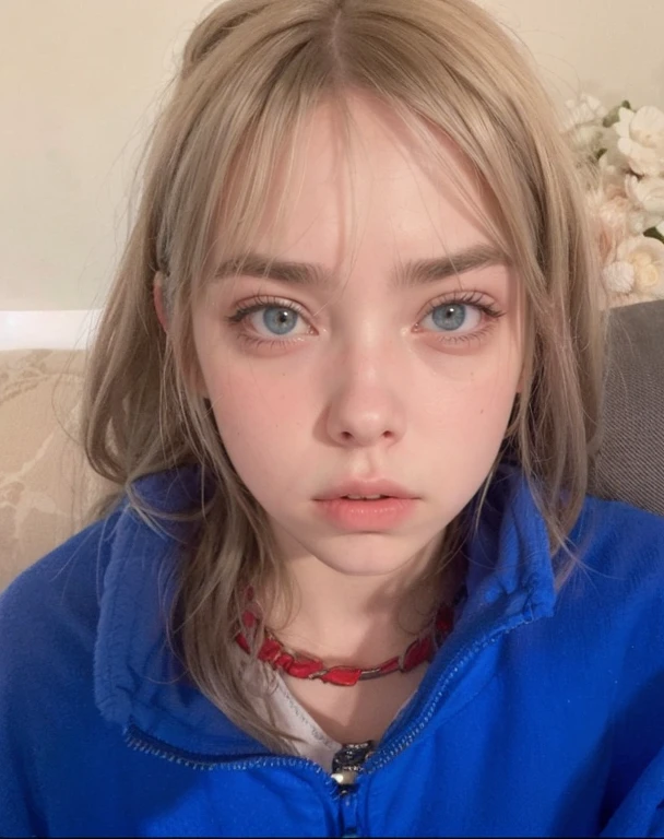 Billie Eilish, Billie Eilish face, fotorrealista, ultra HD, 8K.