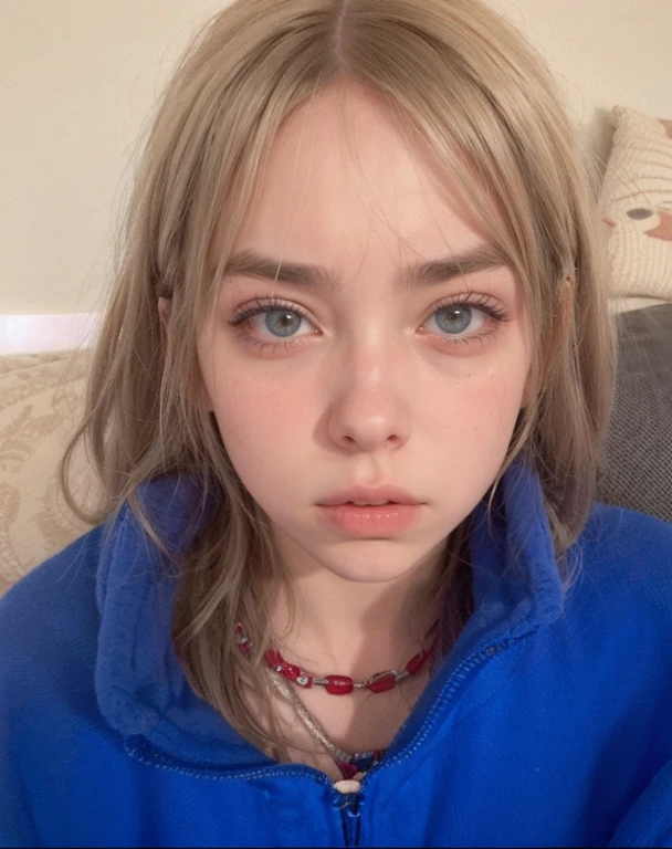 Billie Eilish, Billie Eilish face, fotorrealista, ultra HD, 8K.