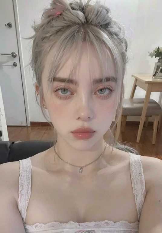 Billie Eilish, Billie Eilish face, fotorrealista, ultra HD, 8K.