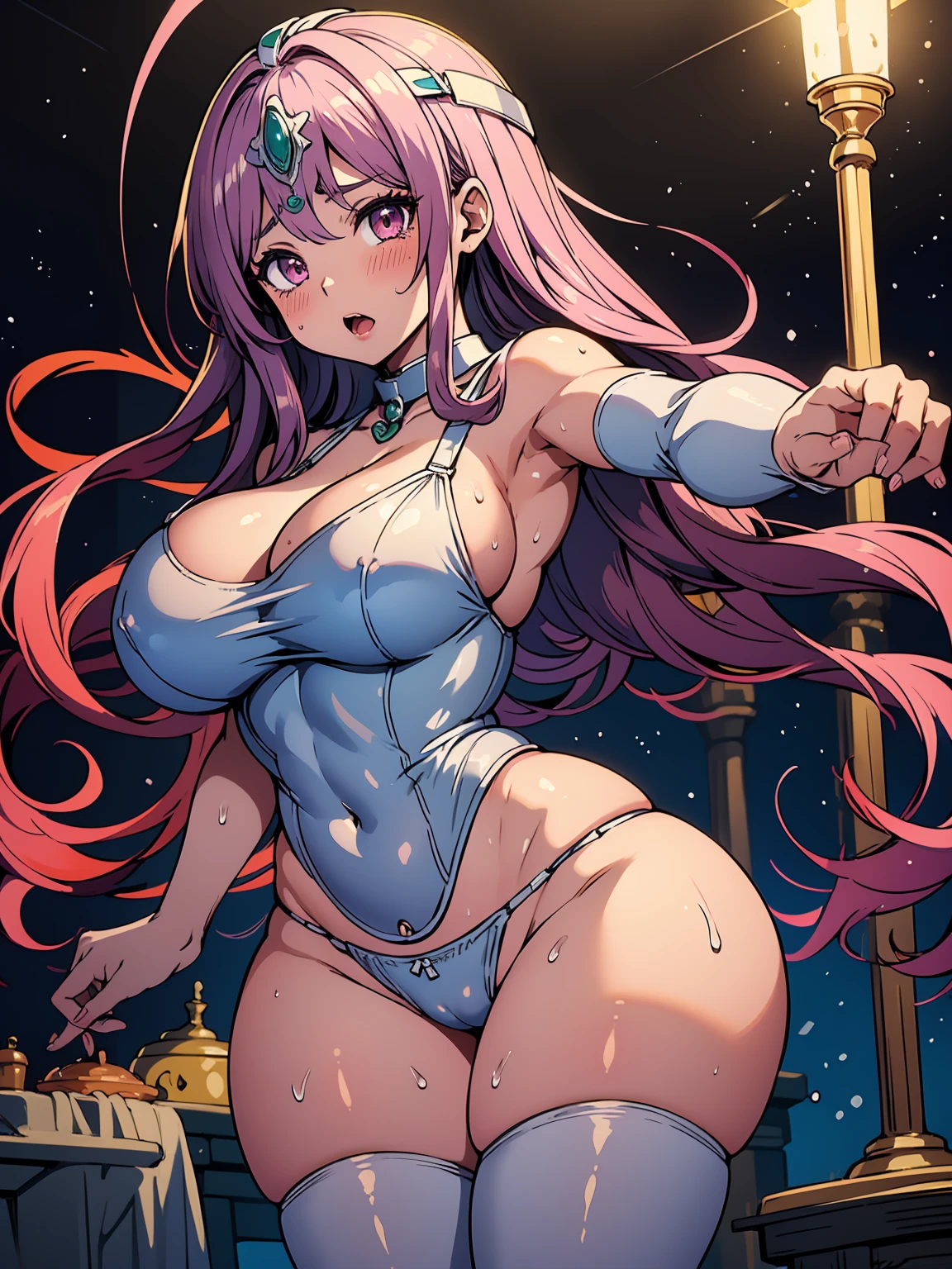 Brown skin、Brown Skin、Manya、Minea、モンバーバラのSisters、Dragon Quest 4、Low Angle、panties、Sisters、panties丸見え、Squat with your legs apart、Brown skin color、Beautiful woman、Very thick thighs、Dancer、fortune teller、Acme Face、Best image quality、High resolution、masterpiece、super high quality、Squat with your legs apart、Thick pubic hair、Screaming orgasm face、panties、bra、Very big ass、Very large breasts 、Blushing、4K quality、Blushing、Cry of ecstasy、Sweaty all over、Heavy breathing、Cowboy Shot、Cowboy Shot、{highest quality}, {so beautiful}, {Very detailed}, {Best illustrations}, braウジング注意,