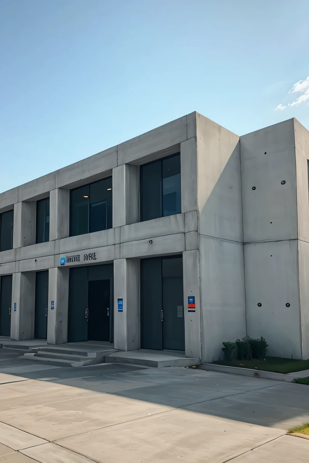concrete lab building