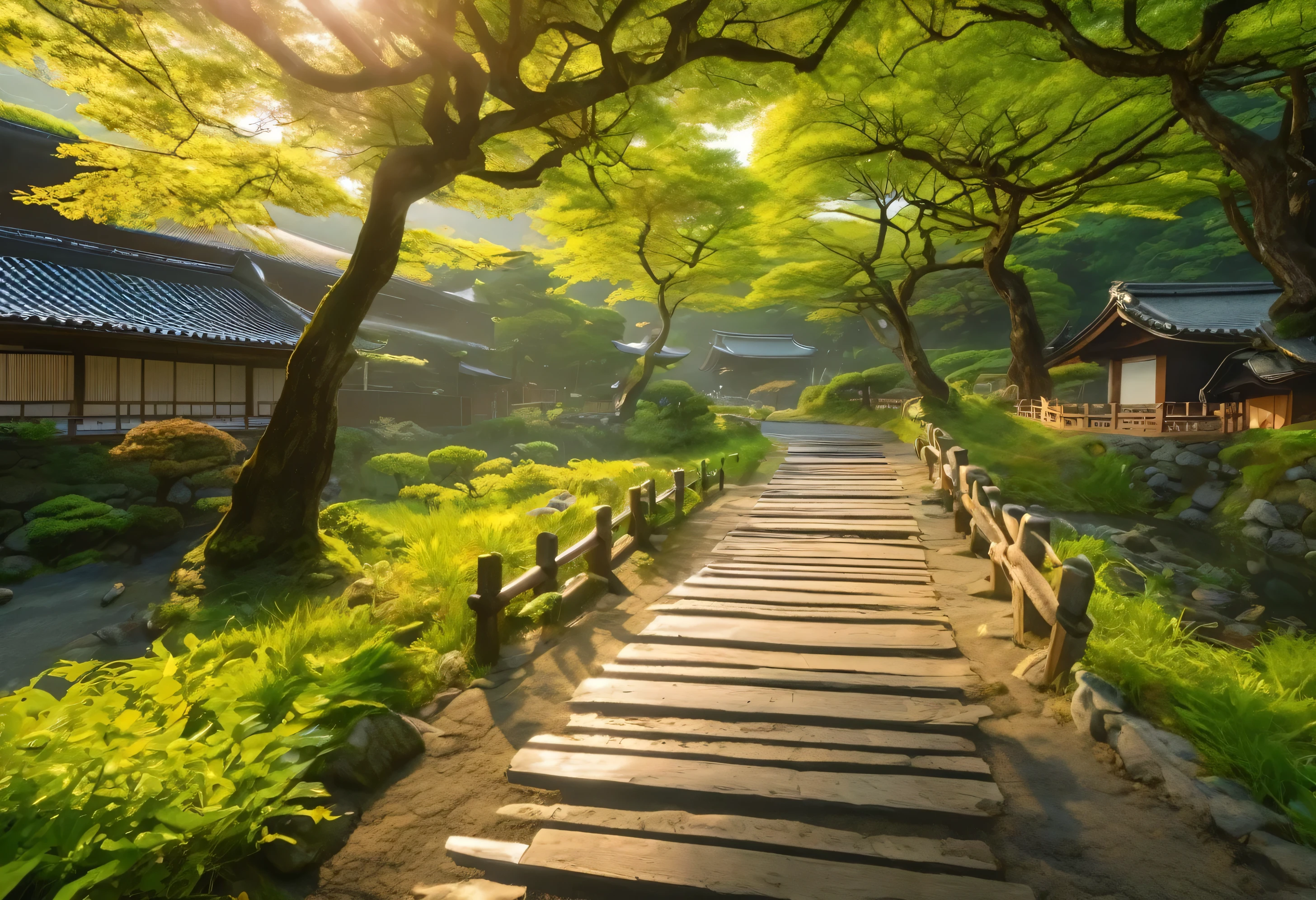 Beautiful Japanese countryside、Photo quality、((Masterpiece、highest quality、8K))
