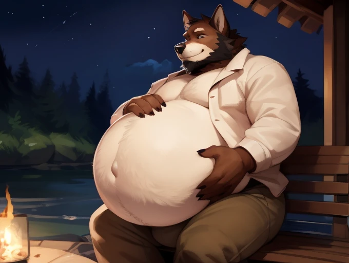 by mystikfox61,4k detailed body,1furry,warm atmosphere,alone,1wolf,Good anatomy,A fat wolf orange furry dad with huge pregnant belly(pregnant dad)and huge breast, pregnant wolf belly,Very torn and damaged clothes,Afternoon,Poor rural areas,wet cloth, yellow grassland,torn long dress pants with holes,big pregnant belly,Smelly,hairy,thick breast,obese pregnant belly,thick belly,huge and round pregnant belly, impregnating,big thighs, sweating, cumming, lactating, tired face, handsome,old wolf, pregnant man,dark nipple,big nipple , muscular hand, inverted nipple,pregnant belly inflation, very detailed face and eyes, detailed eyes, detailed pregnant belly,close,hands full of scars