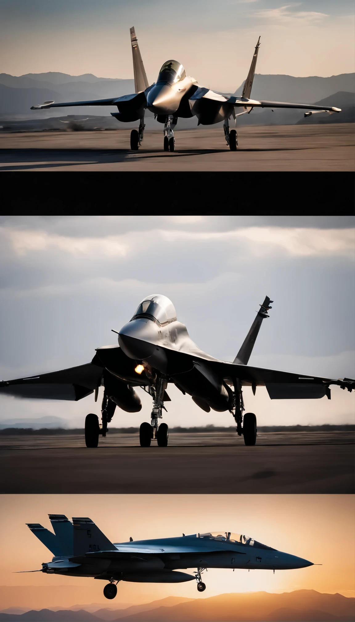 Hollywood high definition movie stills:『Top Gun Maverick』The thrilling battle scenes。Two aircraft, the F-14 Tomcat and the SU-59 stealth fighter, piloted by the legendary Maverick,、Glide side-by-side against a breathtaking skyline。With precise precision、Their machines shine in the sun、Showcasing the impressive technology of modern air warfare。The intensity of this scene、Hold the control stick tightly、This is accentuated by the look of concentration on the pilot's face as he expertly maneuvers the aircraft in a dance of speed and power.。Accurate F-14 Maverick fuselage shape