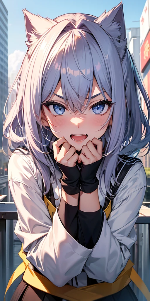 Highest品質、Highest1People Girl,high quality,A Familiared face、A Familiared eye、Familiar nose、Familiar mouth、 Beautiful expression, ((Masseter muscle area)), ((High resolution)), ((Highest品質)), Familiar, (Browsing Caution:1.4 ,how、Excited face.I'I'I am very happy,), ((Skin shiny with sweat)), (school uniform:1.2、loose socks)、 With a girl, blonde, (Half Twin Tail)、Please sit down and spread your legs.:1.3、Pure white skin:1.3、、, Cinema Lighting, Completely shaded,(((classroom))), Realistic lighting with shades,show your whole body、