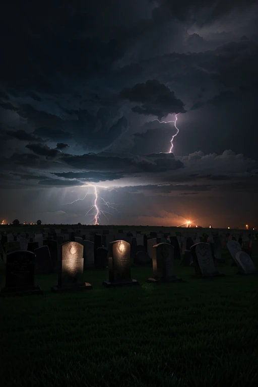 Graveyard Night Lightning