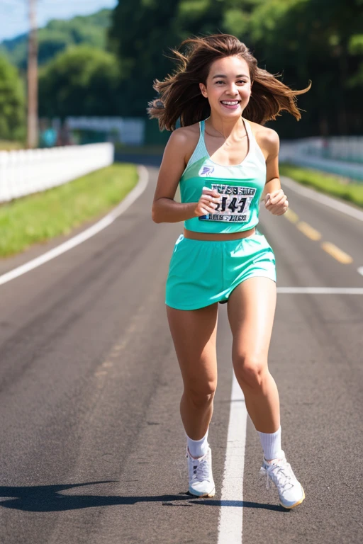 Race Queen、tight、Brown Hair、valley