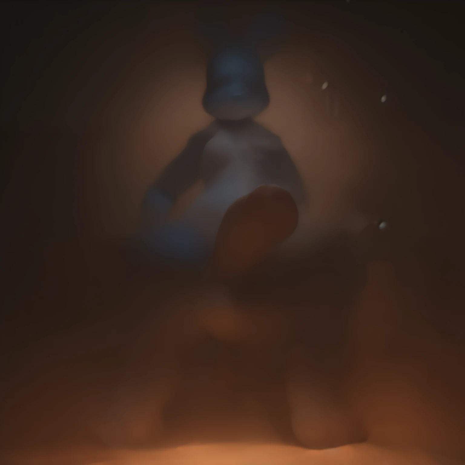 a detailed toy bonnie animatronic, highly realistic feet, showing to the viewer, detailed facial features, detailed textures, high quality materials, 8k, photorealistic, hyper detailed, studio lighting, unreal engine, cinematic, dramatic lighting, vibrant colors, intricate details.  ((with a big cock)), (ballsack), (steaming coming from her cock),