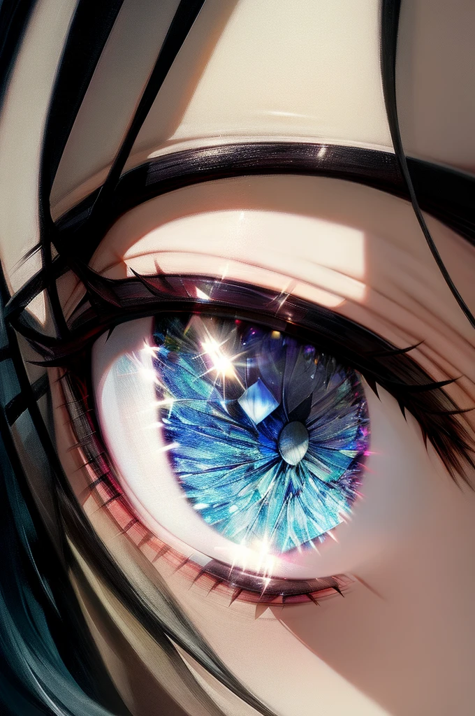 HDEYEZ, diamondeyeZ, reflection, (crystal:0.2), ringed eyes