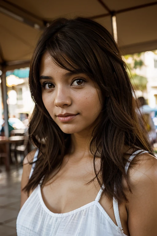 cute latin girl venezuela los andes white gocha light brown hair brown eyes