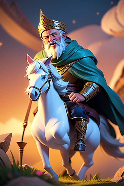 The grandfather begins to narrate the story, his voice soft and engaging transporting Rabi to a fantasy world. In the story, Rabbi becomes a brave knight who faces fierce dragons and saves princesses in distress. He imagines himself riding a white horse, fighting bravely, and defending good against evil.