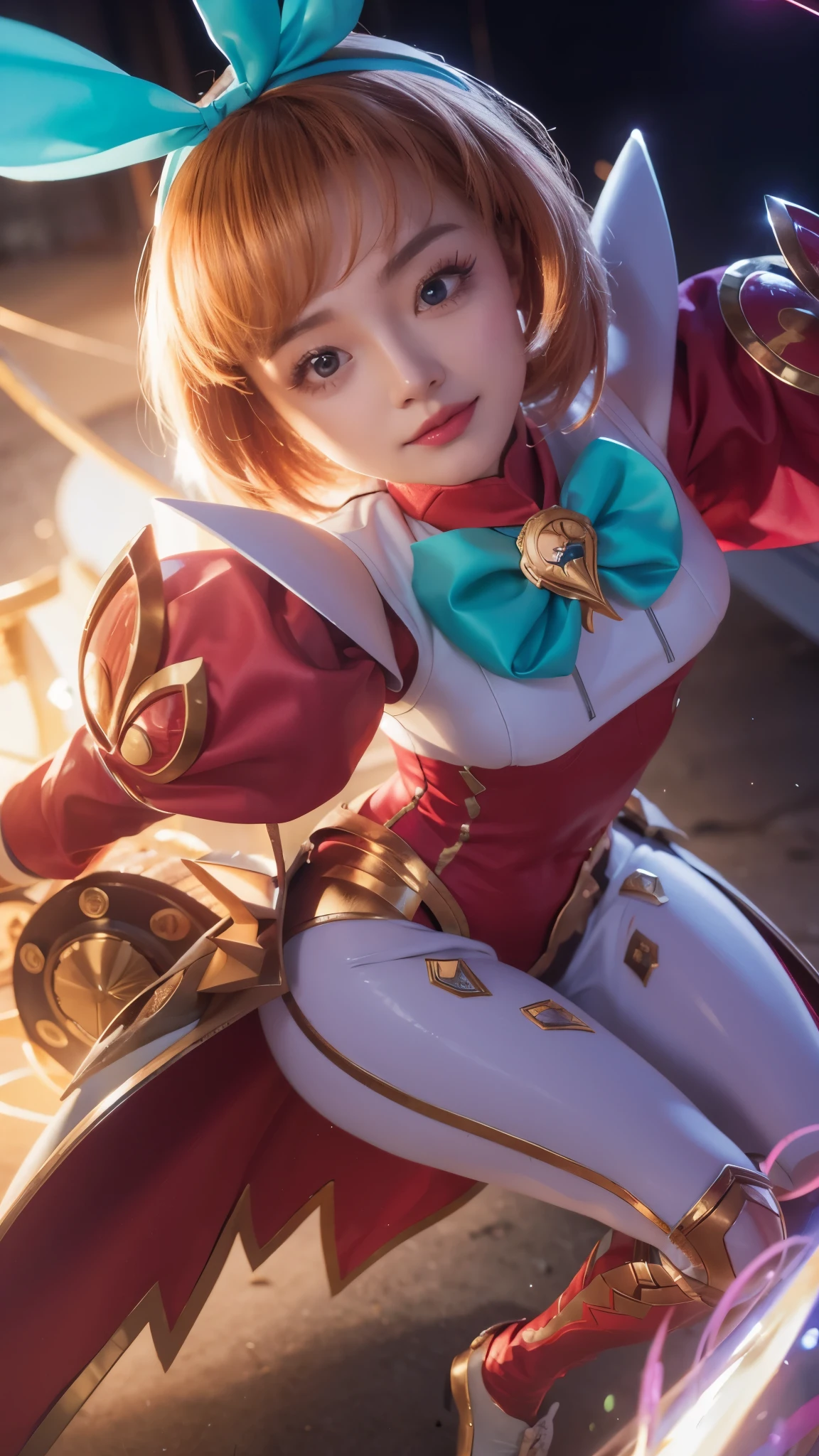 Angela de Mobile Legends, realistic photography, full HD, 4k, ultra detallado