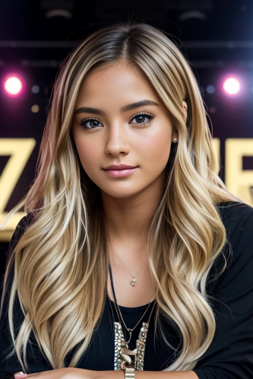friends girls mixd race group 22 years old highlights wearing a casual clothes, talking to each other highlights with rings detailed, innocent face, natural balayage blonde hair, hazel eyes, Beauty 10 people, 10 people beauties, Casual clothes, A hyper-realistic, talking between friends expression, on a stage talking with a young people hiquality, Friends group, Nikon, Canon, Fujifilm, HD, 4K, 8k 