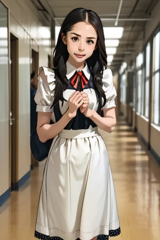 カラフルなMaid clothes、Maid clotheaid Cosplay、beautiful girl、コスプレMaid clothes:2.0、School festival、head to feet、School、classroom、Corridor of the school building、gym、Decoration、