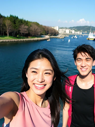 girl、2 people、Selfie、Japanese、People in the background