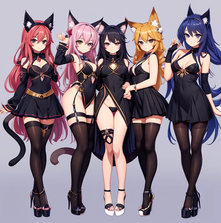 a woman with leg on the stairs and holding her hand over her knee, face, a girl with a cat ears and a bow, female furry mini cute style, a drawing of a debauchery priest many cultist of aphrodite, pudica pose gesture, small cute outline, cell shaded adult animation, sketchy artstyle, holo is a wolf girl, fursona furry art commission, oc commission, lineart, fursona commission, cute!! chibi!!! catgirl, anime catgirl, fox from league of legends chibi, commission for high res, cute anime catgirl, clean anime outlines, full body zenkai! asuka suit, gesture drawn, holding a pudica pose, body pose!, full body drawing, realistic body proportions, full character body, full body concept, full body; front view, female full body, realistic proportions!!, entire body