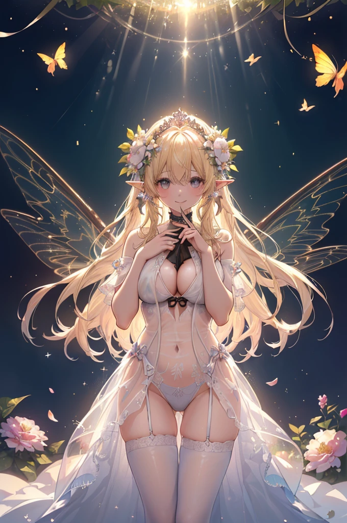 最high quality、1 womanエルフ NP: Worst quality ,flower fractal fine art front、 Beautiful sparkle,High-definition depiction, Realistic, 8k, Unity, mosquitoウボーイショット, light smile, Beautifully and vividly drawn, , Beautiful, beautiful, clear skin、sexy see-through underwear ,sexy , Raise both arms above your head, Beautiful Forest、Beautiful Landscape、 Romanticism,mosquito。 The most beautiful form of chaos, Mr..々color, Intertwined flowers, particle,Magical gentle light,smile,sexy,image quality、masterpiece、Beautiful Face、Super beautiful elf woman((Big breasted 22 year old office lady、Bust 90,Beautiful long ironed hair、blonde、height: 165cm。、sexy、Esbian、、high quality、、Visual Arts、最high quality、1 womanエルフ NP: Worst quality ,Flower fractal art Marble pillar、、、light、Beautiful radiance,High-definition depiction, Realistic, 8k, Unity, , light smile, Beautifully and vividly drawn, , Beautiful, beautiful, clear skin、sexy ((see-through bodystocking,))Countless rays of light pouring down, Swirling Light, big background, Raise one arm above your head, Intense light is emitted from the magic flower circle in front of the girl. Romanticism,Cowboy Shot: The most beautiful form of chaos, Mr..々color, Intertwined flowers, Particle,magical gentle light,smile,sexy,image quality、masterpiece、Beautiful Face、Super beautiful elf woman((Big breasted 22 year old office lady、Nipples、Bust 90,Beautiful long ironed hair、blonde、height: 165cm。、sexy、Esbian、、high quality、Visual art、Written boundary depth、、Elf Ears、、universe、Happy smile、Gentle light、Elf forest、elegant、ticker beautiful decorative、、magic、forest、Beautiful tiara、Beautiful bed、A kind smile、wonderful、Fluttering petals、Dance happily、、Cultivate fantasy、、Mystery light Lots of flowers、、art、art,mystery,Ultra-high resolution,atmosphere 最high quality、Complete limbs、Full Finger、Beautiful woman、Beautiful big breasts、