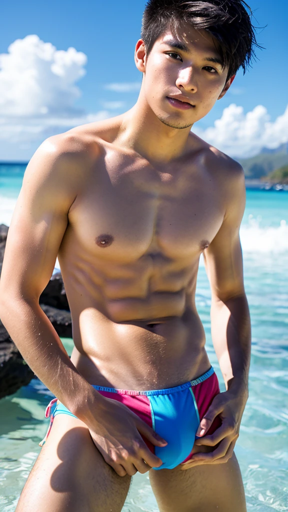 male　6 swimwear hawaii lifesaver
