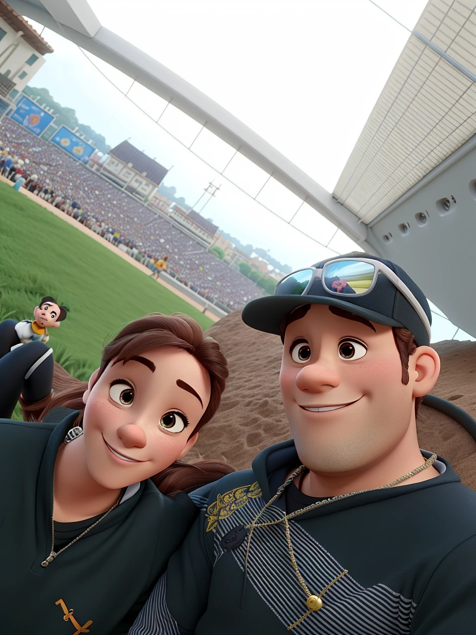 Casal estilo Disney pixar, alta qualidade, melhor qualidade