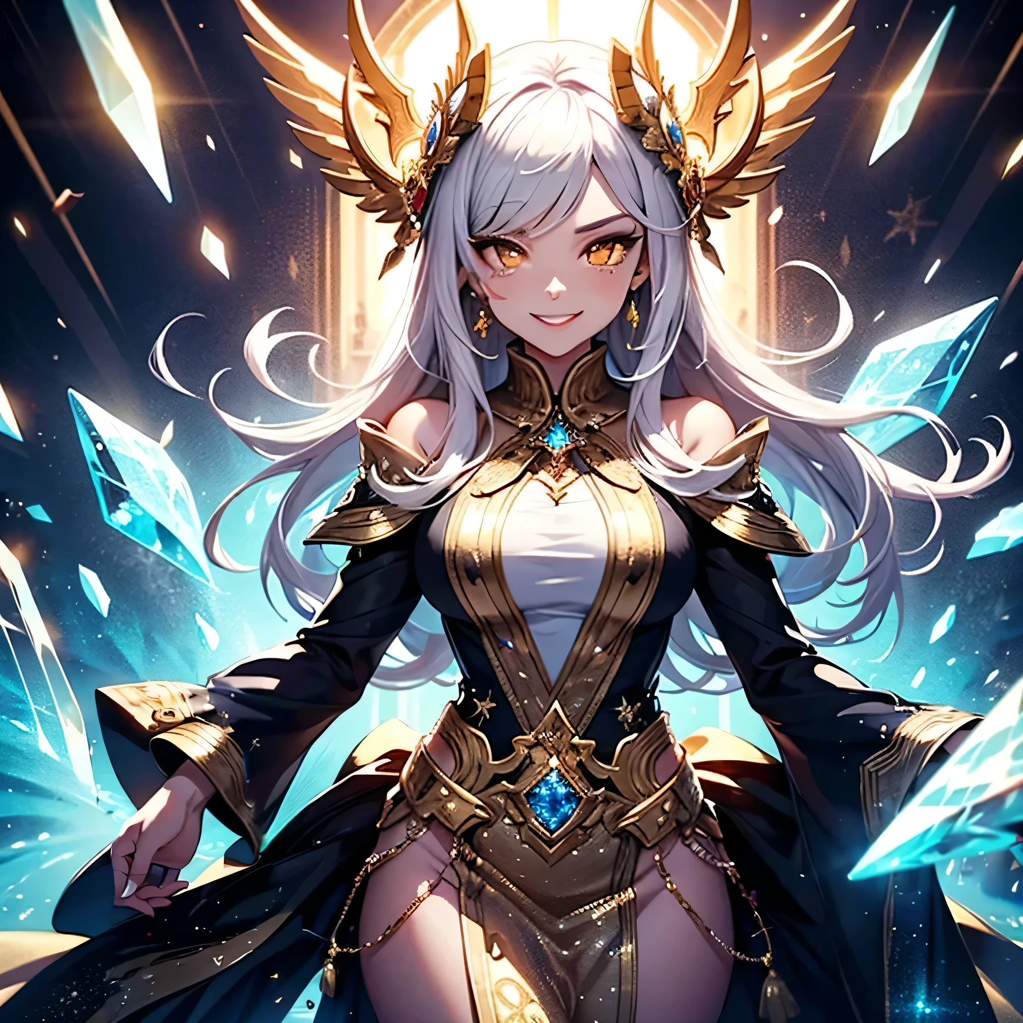 Shiny crystal, crystals floating, crystal in front of character