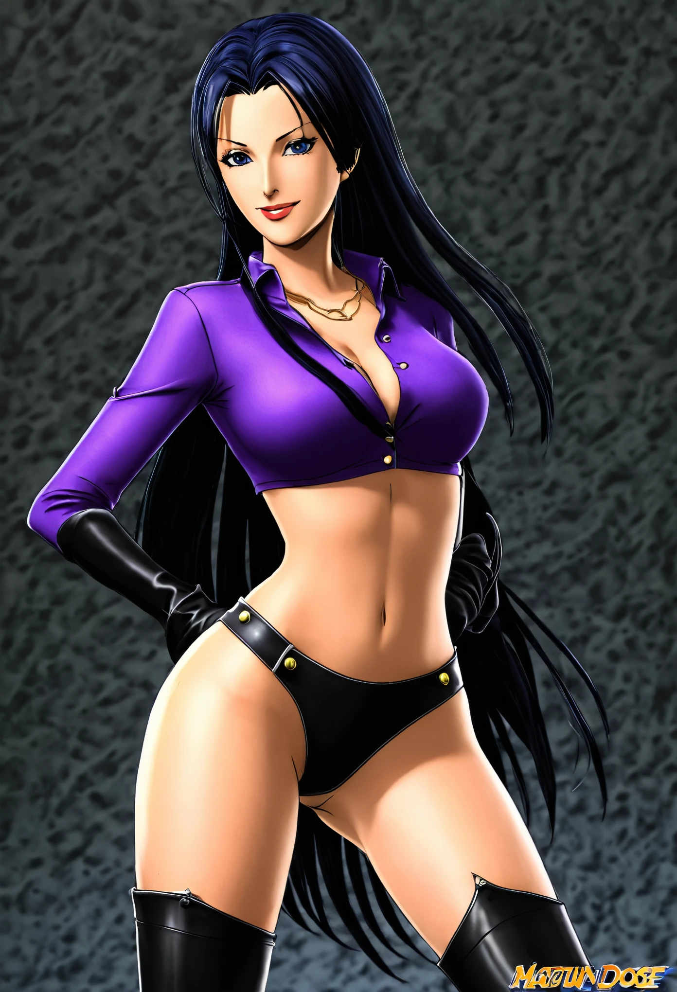 Nico Robin masturbandose