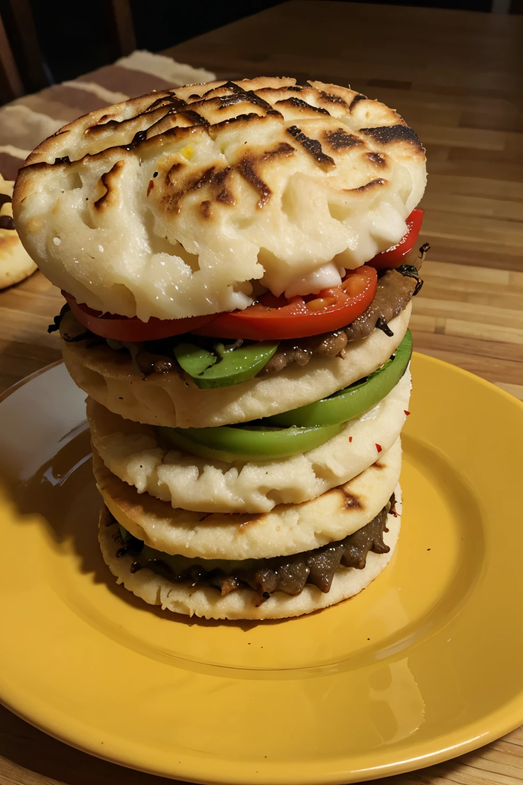 Arepa rellena colombiana
