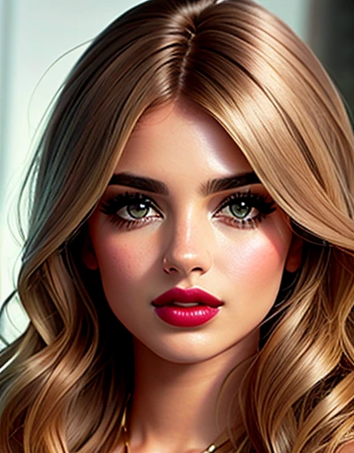 {Ana de Armas}, (cabelos rabo de cavalo com franja, slightly messy brown color), (olhos verdes, olhos altamente detalhado e brilhante), (full lips with dark lipstick), imagem altamente detalhada, alta qualidade, 16K, estilo cyberpunk, Altamente hiper realista.