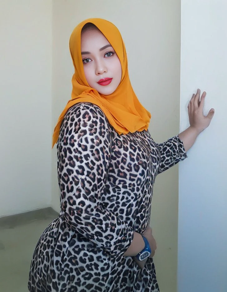 ((Best quality, 8k, Masterpiece :1.3)), Sharp focus :1.2, (Indonesian model with red hijab), ((big breasts)), Highly detailed face and skin texture, Fine eyes, Double eyelids, Make-up face. lipstick. (((hijabi))).
((Pantyhose)), ((tank top shirt)). Stand. in front of the make-up mirror