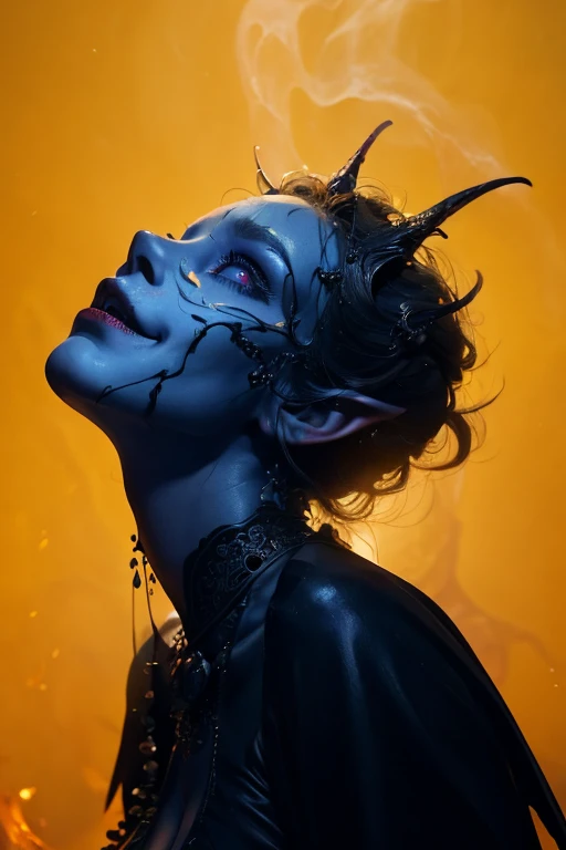 Woman body set large breasts(best quality, highres, ice skull:1.1), A girl with a body made of lava, featuring a Dracula Orchid pattern. (best quality, ultra-detailed), (realistic), vibrant colors, intense lighting, lava-like texture, hauntingly beautiful composition, surreal atmosphere, contrasting dark shadows, mesmerizing glow, detailed facial features, flowing lava tendrils, fiery eyes, ethereal presence, intricate floral patterns, mysterious aura."
