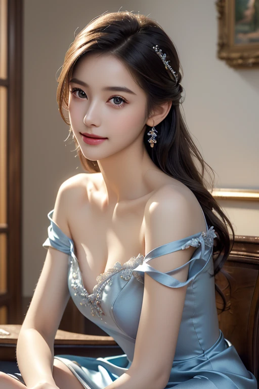 8k, Ultra-high resolution, Highest quality, masterpiece, 三分割法によるphotograph,Surreal, photograph, 1 Girl, (16 years old:1.3), pretty girl, Cute Face, Beautiful eyes in every detail, 細かくdetailedに,masterpiece,One Girl:1.2,Japan Female Teachers,extream close up,light smile,Long black hair,Straight long hair,(印象派の美しい少女のPortraiture),(Impressionist light and colour), (Avant-garde attire:1.3),(Fairy,Shiny Hair, Beautiful dark eyes, So cute and beautiful,16 years old, ), (smile:0.8),Sharp contours,Looking down, (A future never imagined), ((Gothic cathedral)), (Stained Glass Windows:1), indoor, Light from above, Low contrast, (Side view),, Perfect and beautiful face ,完璧でCute Face, Skin with attention to detail, Perfect limbs、Narrow waist,Looking at the audience,(((Ideal body type))),A cup small breasts :2,Portraiture:2,Perfect Anatomy,鮮明なdetailed,detailed,Surreal,Light and shadow,glowing