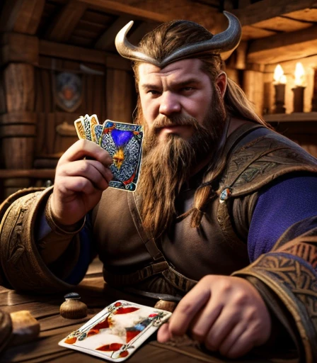 He is sitting facing the viewer Holding his cards with both hands. He looks menacing, Just chubby plump extremely thick thighs (melhor qualidade,4K,8k,high resolution,obra de arte:1.2),ultra-detalhado,realista:1.37,homens,grown-up homens,old homens,fat white muscular homens,cabelo da barriga,large bulges, (((he is in a viking tavern holding magic cards with his hands, he is in a game of magic cards inside a bad tavern, he wears a mystical wizard's overcoat))). pants,camisa xadrez,barba,nojento,60-year-old homens,family,pai,barriga de urso,terno de abertura. Sentado na beirada da cama. apenas usando sunga no corpo. Looking at the spectator gesturing with his hands. Asking for your hand, pedindo um objeto., Se adequa, vetor, mwvetor